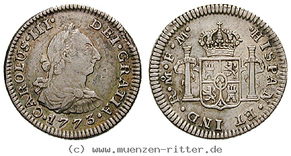 Klicken Sie auf das Bild um es auf Ihrem Rechner zu speichern mexiko-carlos-iii-1-2-real/13072.jpg