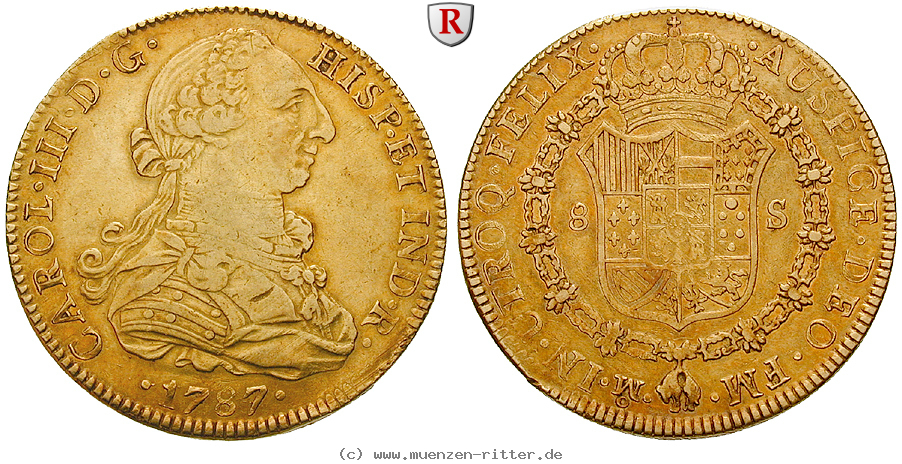 Klicken Sie auf das Bild um es auf Ihrem Rechner zu speichern mexiko-carlos-iii-8-escudos/42554.jpg