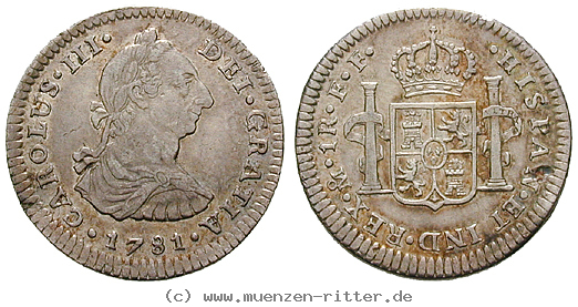 Klicken Sie auf das Bild um es auf Ihrem Rechner zu speichern mexiko-carlos-iii-real/13069.jpg