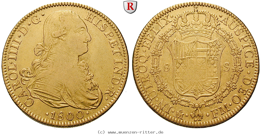 Klicken Sie auf das Bild um es auf Ihrem Rechner zu speichern mexiko-carlos-iv-8-escudos/57063.jpg