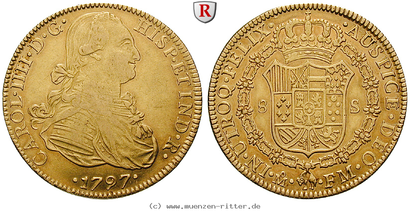 Klicken Sie auf das Bild um es auf Ihrem Rechner zu speichern mexiko-carlos-iv-8-escudos/87971.jpg