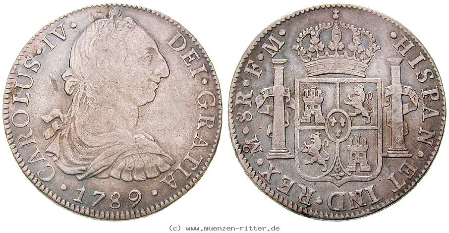 Klicken Sie auf das Bild um es auf Ihrem Rechner zu speichern mexiko-carlos-iv-8-reales/13123.jpg