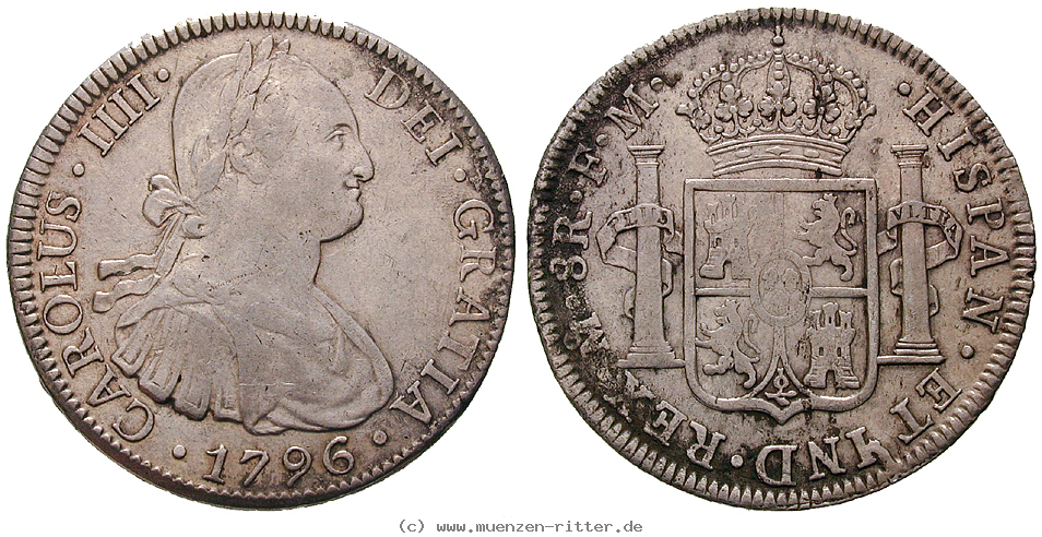 Klicken Sie auf das Bild um es auf Ihrem Rechner zu speichern mexiko-carlos-iv-8-reales/13129.jpg