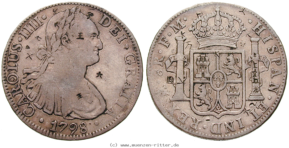 Klicken Sie auf das Bild um es auf Ihrem Rechner zu speichern mexiko-carlos-iv-8-reales/13132.jpg