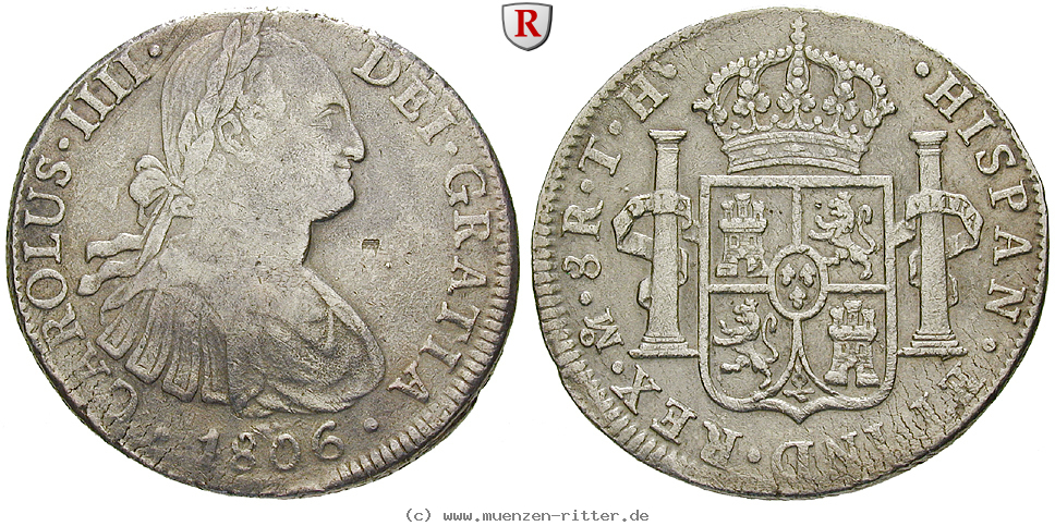 Klicken Sie auf das Bild um es auf Ihrem Rechner zu speichern mexiko-carlos-iv-8-reales/13139.jpg