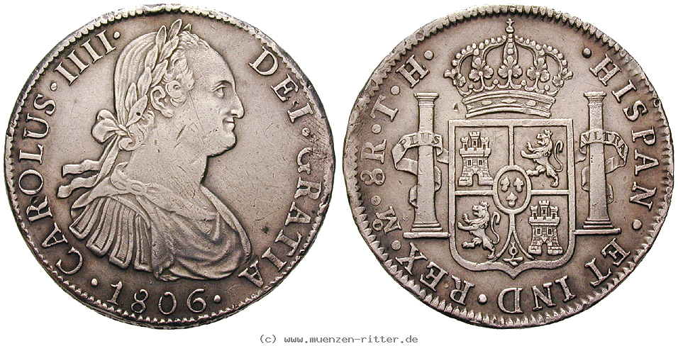 Klicken Sie auf das Bild um es auf Ihrem Rechner zu speichern mexiko-carlos-iv-8-reales/13140.jpg