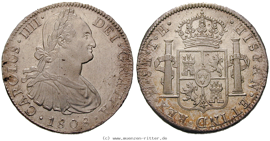 Klicken Sie auf das Bild um es auf Ihrem Rechner zu speichern mexiko-carlos-iv-8-reales/13143.jpg