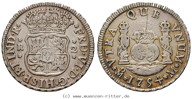 Klicken Sie auf das Bild um es auf Ihrem Rechner zu speichern mexiko-ferdinand-vi-2-reales/13024.jpg