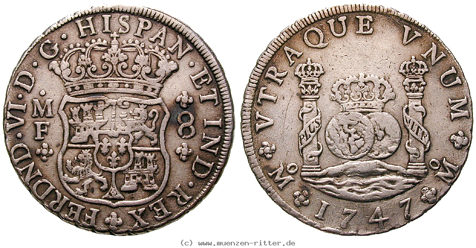Klicken Sie auf das Bild um es auf Ihrem Rechner zu speichern mexiko-ferdinand-vi-8-reales/13009.jpg