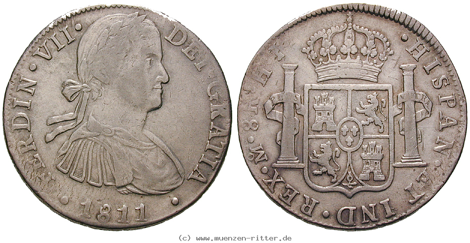 Klicken Sie auf das Bild um es auf Ihrem Rechner zu speichern mexiko-ferdinand-vii-8-reales/13224.jpg