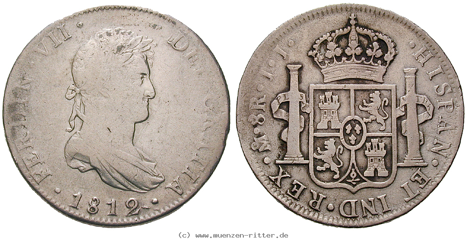 Klicken Sie auf das Bild um es auf Ihrem Rechner zu speichern mexiko-ferdinand-vii-8-reales/13225.jpg