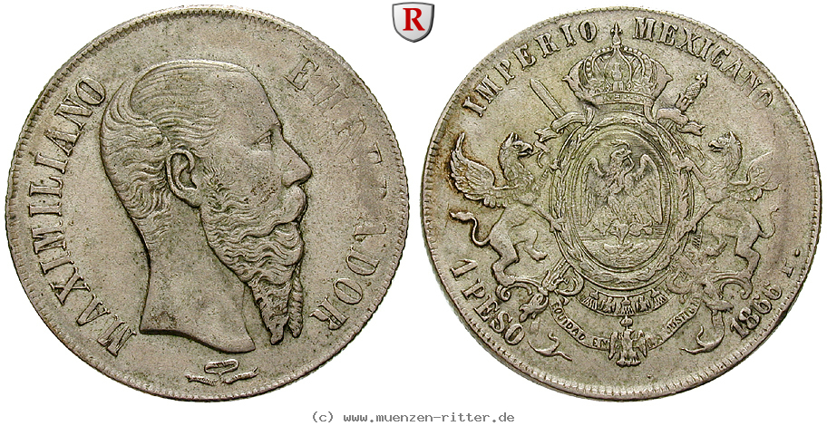 Klicken Sie auf das Bild um es auf Ihrem Rechner zu speichern mexiko-maximilian-kaiser-peso/96309.jpg
