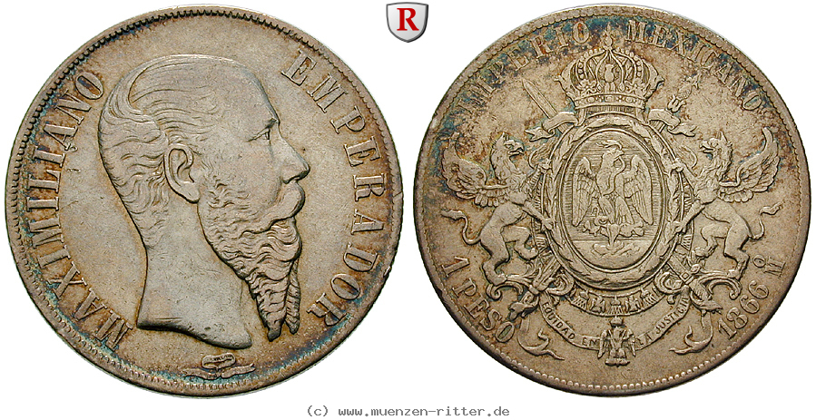 Klicken Sie auf das Bild um es auf Ihrem Rechner zu speichern mexiko-maximilian-kaiser-peso/99814.jpg
