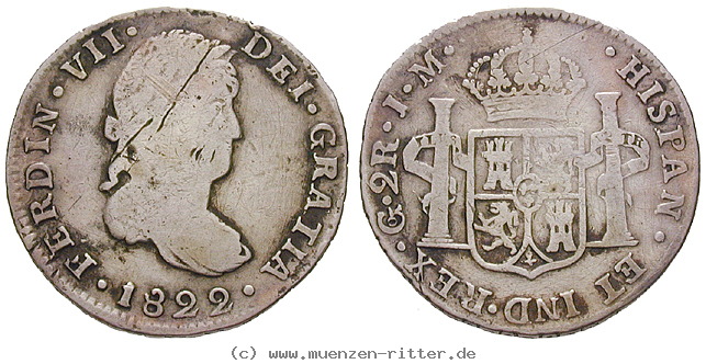 Klicken Sie auf das Bild um es auf Ihrem Rechner zu speichern mexiko-praegungen-der-royalisten-2-reales/13308.jpg