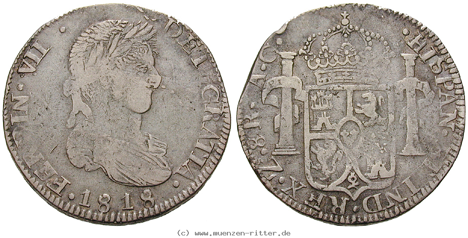 Klicken Sie auf das Bild um es auf Ihrem Rechner zu speichern mexiko-praegungen-der-royalisten-8-reales/13299.jpg