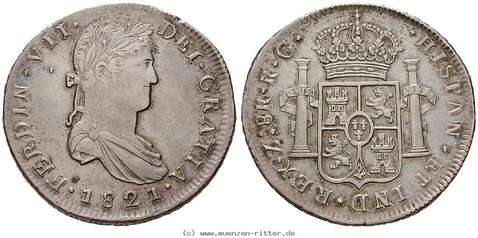 Klicken Sie auf das Bild um es auf Ihrem Rechner zu speichern mexiko-praegungen-der-royalisten-8-reales/13301.jpg