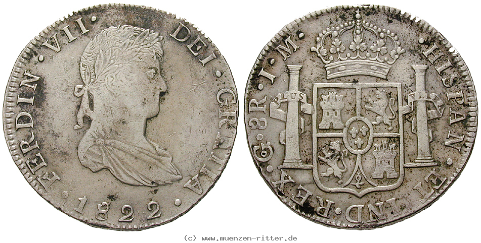 Klicken Sie auf das Bild um es auf Ihrem Rechner zu speichern mexiko-praegungen-der-royalisten-8-reales/13309.jpg