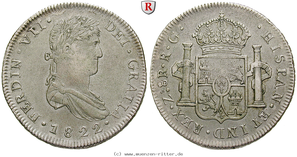 Klicken Sie auf das Bild um es auf Ihrem Rechner zu speichern mexiko-praegungen-der-royalisten-8-reales/83324.jpg