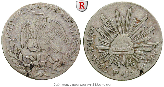 Klicken Sie auf das Bild um es auf Ihrem Rechner zu speichern mexiko-republik-2-reales/14146.jpg