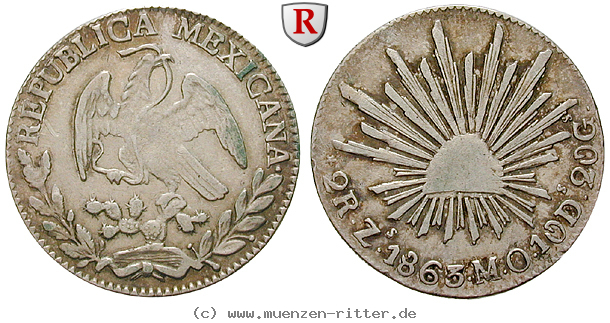 Klicken Sie auf das Bild um es auf Ihrem Rechner zu speichern mexiko-republik-2-reales/14424.jpg