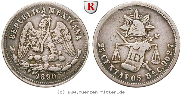 Klicken Sie auf das Bild um es auf Ihrem Rechner zu speichern mexiko-republik-25-centavos/14008.jpg