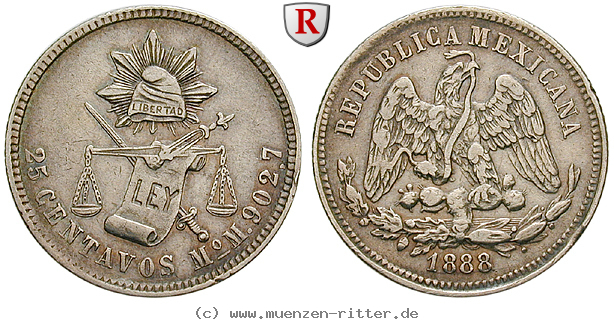 Klicken Sie auf das Bild um es auf Ihrem Rechner zu speichern mexiko-republik-25-centavos/61671.jpg