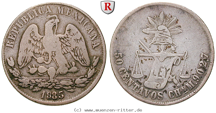 Klicken Sie auf das Bild um es auf Ihrem Rechner zu speichern mexiko-republik-50-centavos/13933.jpg