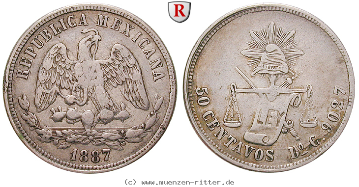 Klicken Sie auf das Bild um es auf Ihrem Rechner zu speichern mexiko-republik-50-centavos/14005.jpg