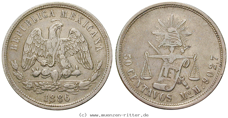 Klicken Sie auf das Bild um es auf Ihrem Rechner zu speichern mexiko-republik-50-centavos/14245.jpg