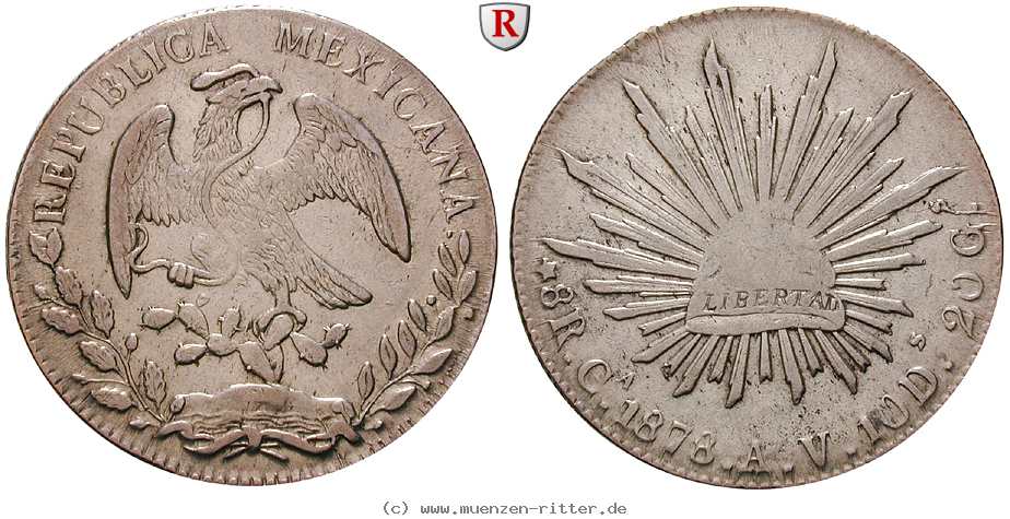Klicken Sie auf das Bild um es auf Ihrem Rechner zu speichern mexiko-republik-8-reales/13921.jpg