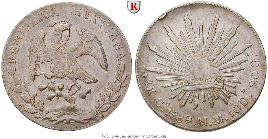 Klicken Sie auf das Bild um es auf Ihrem Rechner zu speichern mexiko-republik-8-reales/13927.jpg