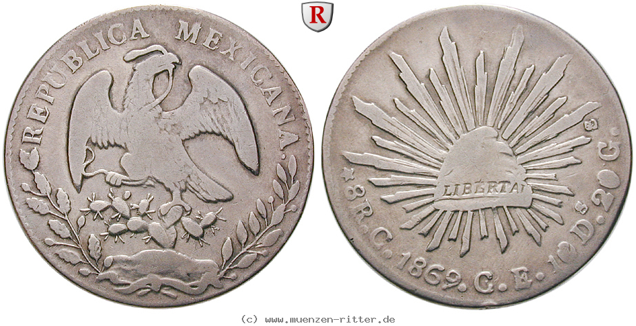 Klicken Sie auf das Bild um es auf Ihrem Rechner zu speichern mexiko-republik-8-reales/13944.jpg