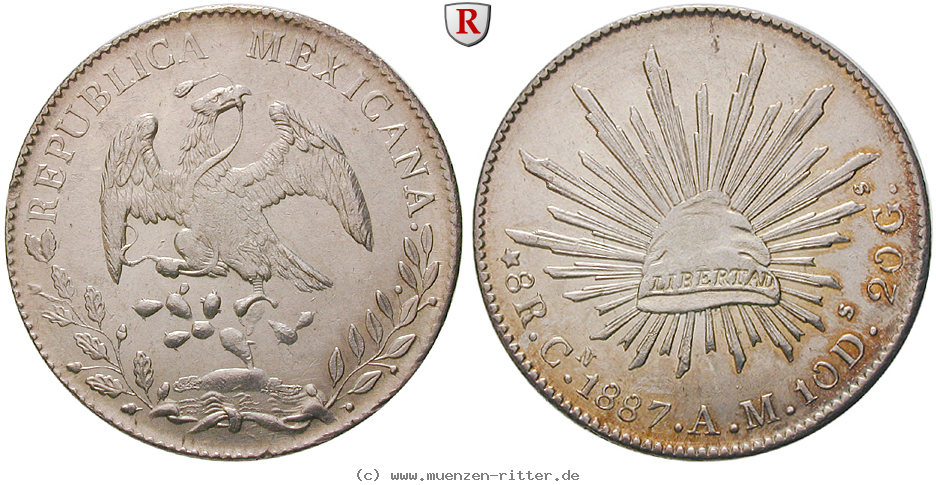 Klicken Sie auf das Bild um es auf Ihrem Rechner zu speichern mexiko-republik-8-reales/13955.jpg