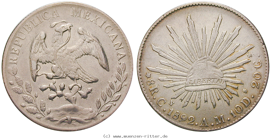 Klicken Sie auf das Bild um es auf Ihrem Rechner zu speichern mexiko-republik-8-reales/13957.jpg