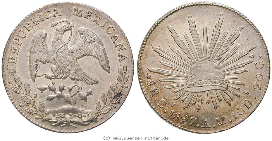 Klicken Sie auf das Bild um es auf Ihrem Rechner zu speichern mexiko-republik-8-reales/13960.jpg