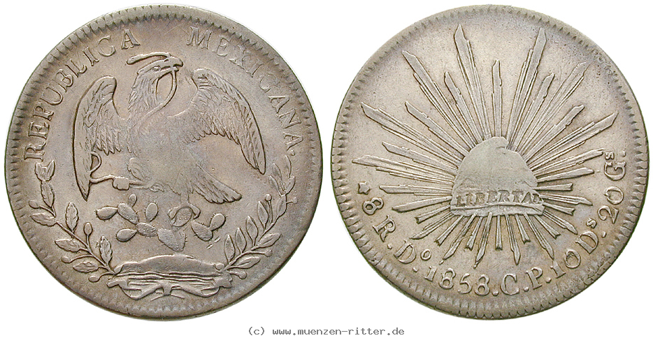 Klicken Sie auf das Bild um es auf Ihrem Rechner zu speichern mexiko-republik-8-reales/13987.jpg