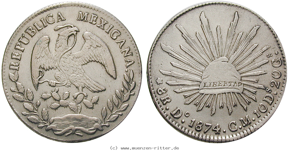 Klicken Sie auf das Bild um es auf Ihrem Rechner zu speichern mexiko-republik-8-reales/13988.jpg