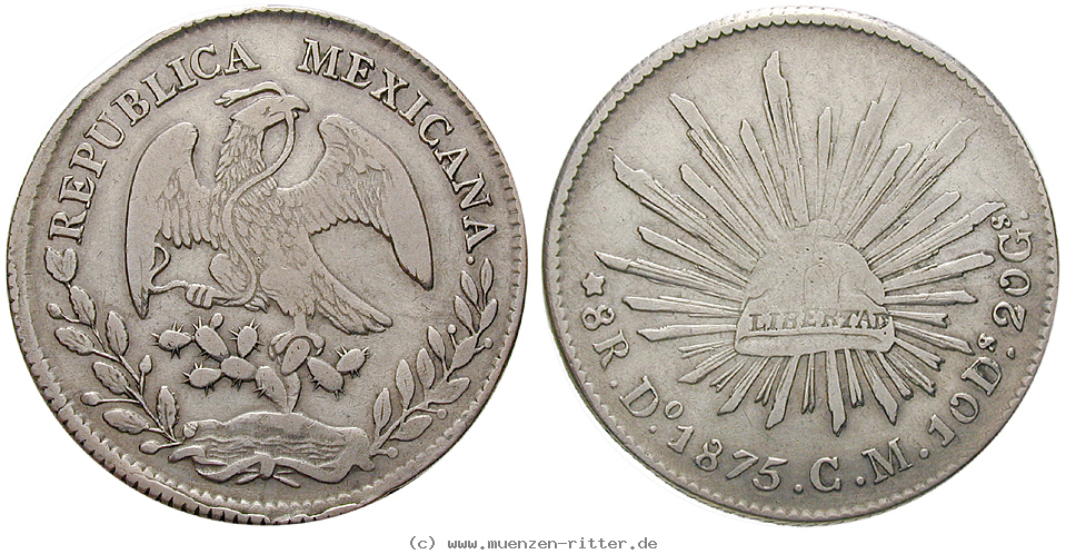 Klicken Sie auf das Bild um es auf Ihrem Rechner zu speichern mexiko-republik-8-reales/13989.jpg