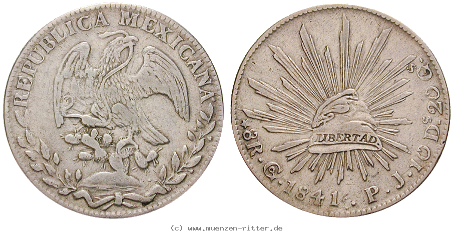 Klicken Sie auf das Bild um es auf Ihrem Rechner zu speichern mexiko-republik-8-reales/14074.jpg