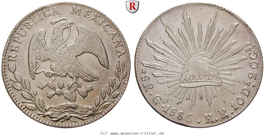 Klicken Sie auf das Bild um es auf Ihrem Rechner zu speichern mexiko-republik-8-reales/14101.jpg