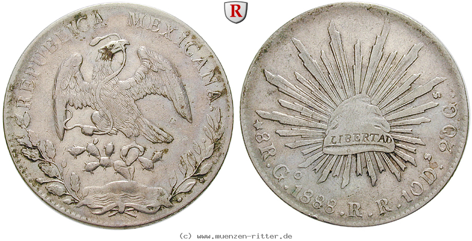 Klicken Sie auf das Bild um es auf Ihrem Rechner zu speichern mexiko-republik-8-reales/14102.jpg