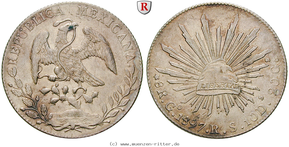 Klicken Sie auf das Bild um es auf Ihrem Rechner zu speichern mexiko-republik-8-reales/14107.jpg