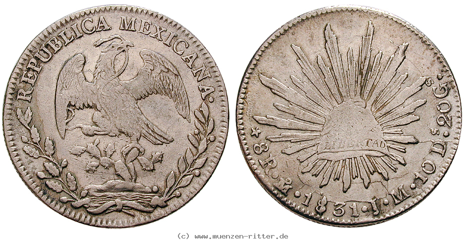 Klicken Sie auf das Bild um es auf Ihrem Rechner zu speichern mexiko-republik-8-reales/14161.jpg