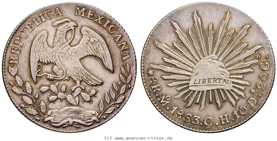Klicken Sie auf das Bild um es auf Ihrem Rechner zu speichern mexiko-republik-8-reales/14180.jpg