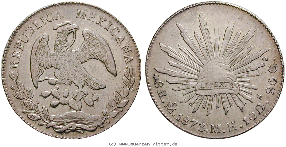 Klicken Sie auf das Bild um es auf Ihrem Rechner zu speichern mexiko-republik-8-reales/14185.jpg