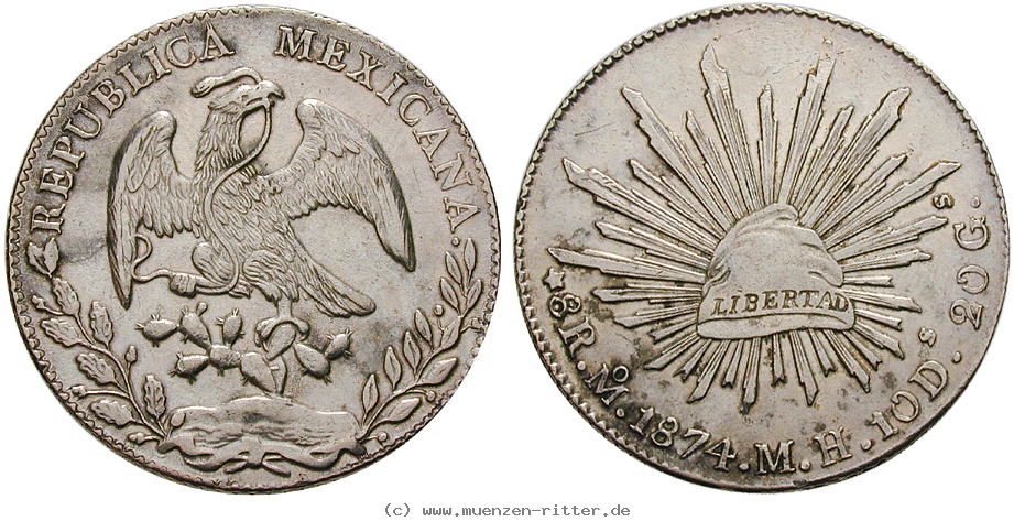 Klicken Sie auf das Bild um es auf Ihrem Rechner zu speichern mexiko-republik-8-reales/14186.jpg