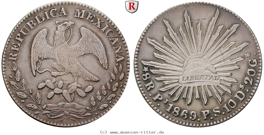 Klicken Sie auf das Bild um es auf Ihrem Rechner zu speichern mexiko-republik-8-reales/14294.jpg