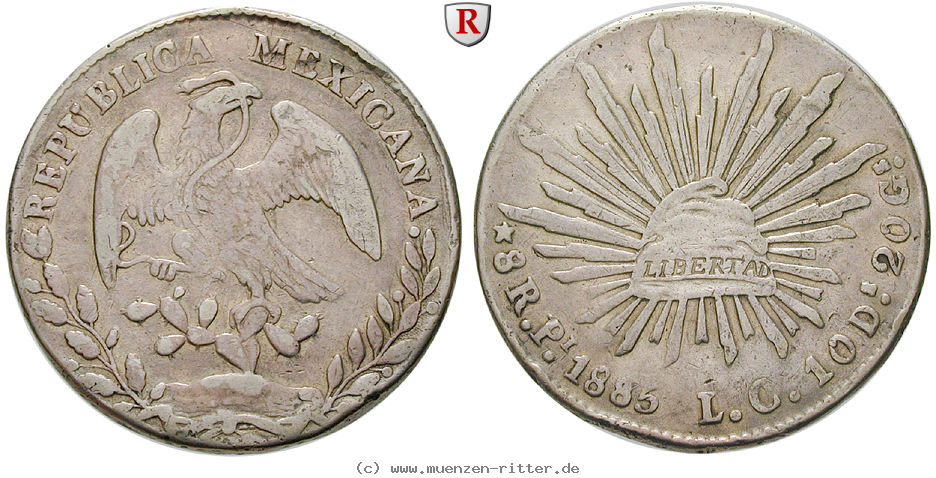 Klicken Sie auf das Bild um es auf Ihrem Rechner zu speichern mexiko-republik-8-reales/14297.jpg