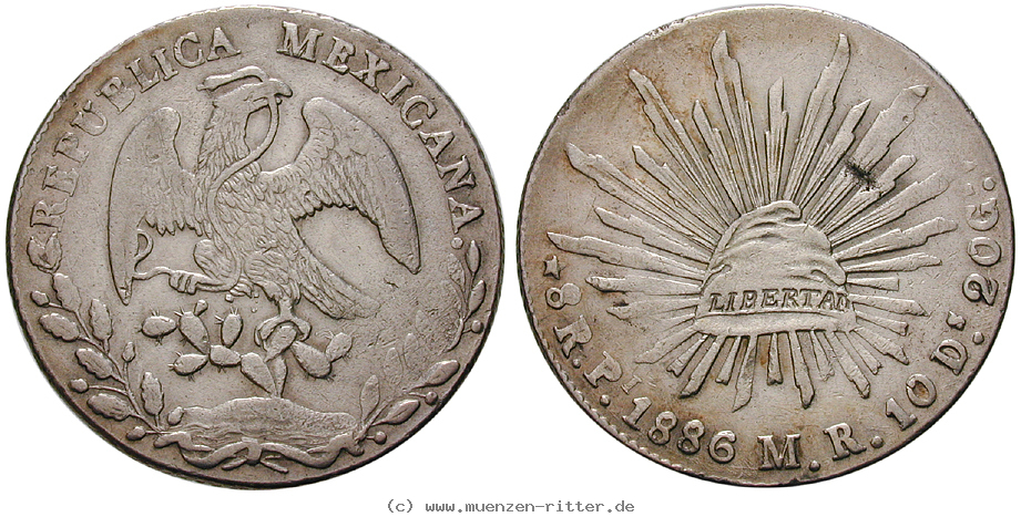 Klicken Sie auf das Bild um es auf Ihrem Rechner zu speichern mexiko-republik-8-reales/14298.jpg