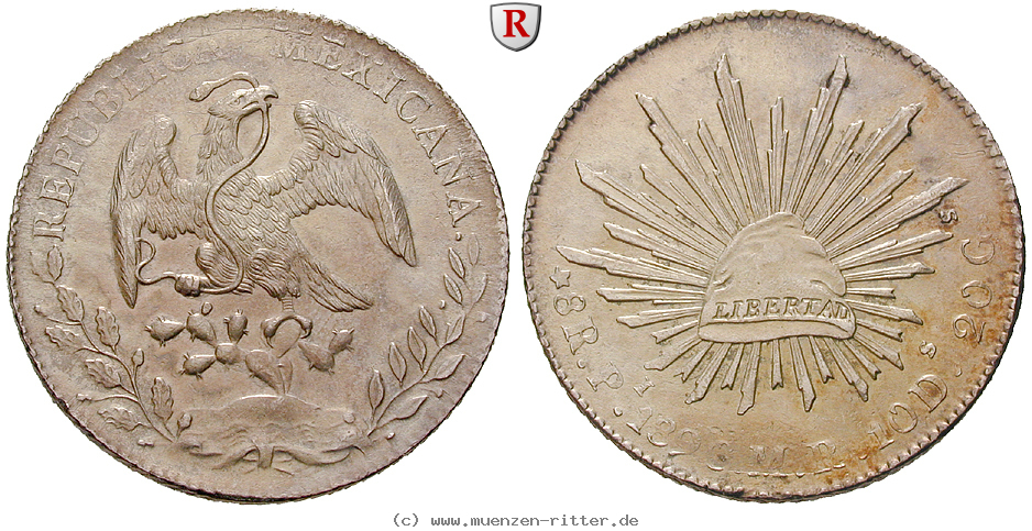 Klicken Sie auf das Bild um es auf Ihrem Rechner zu speichern mexiko-republik-8-reales/14302.jpg